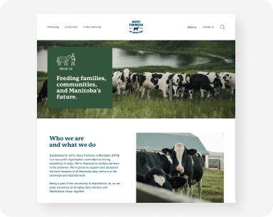 Case study for Dairy Farmers of Manitoba